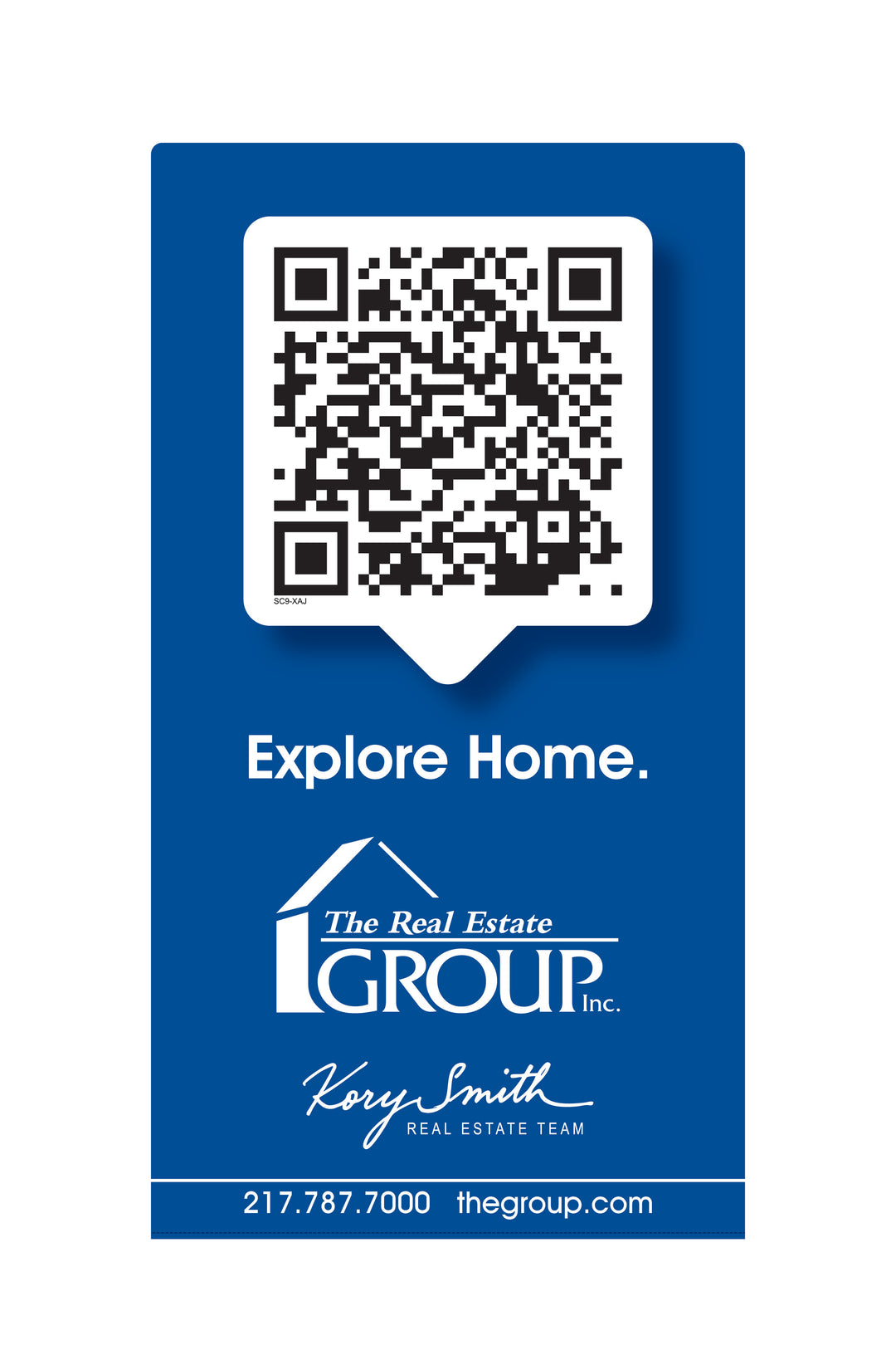 Real estate group signage