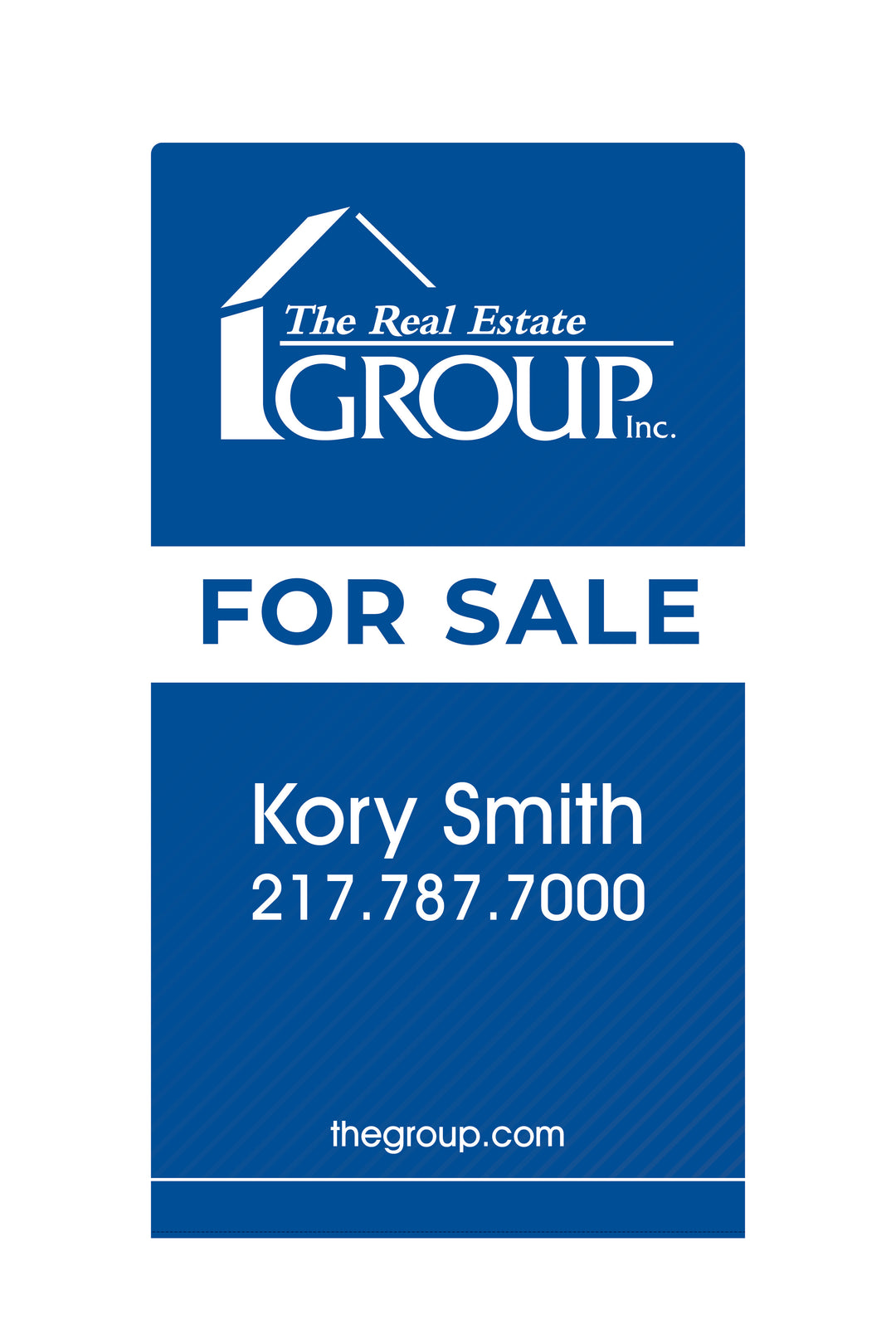 real estate group graphic band sign