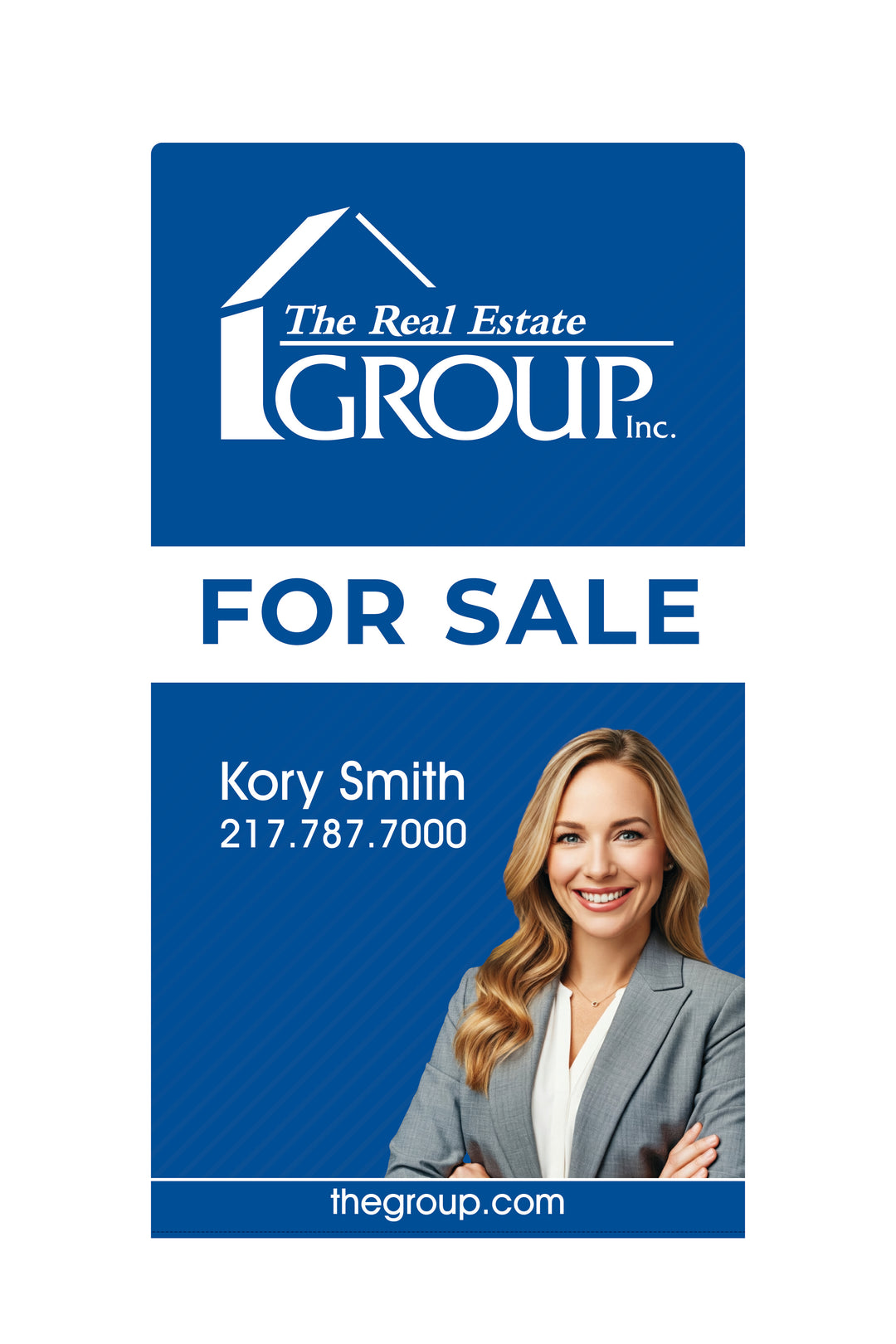 real estate group signage graphic band