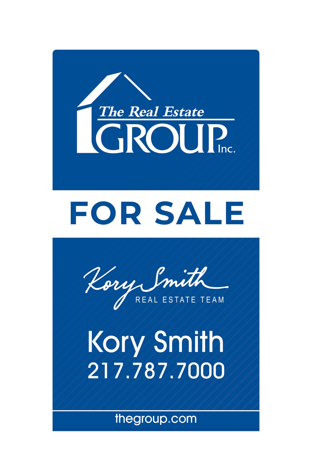 real estate group graphic sign