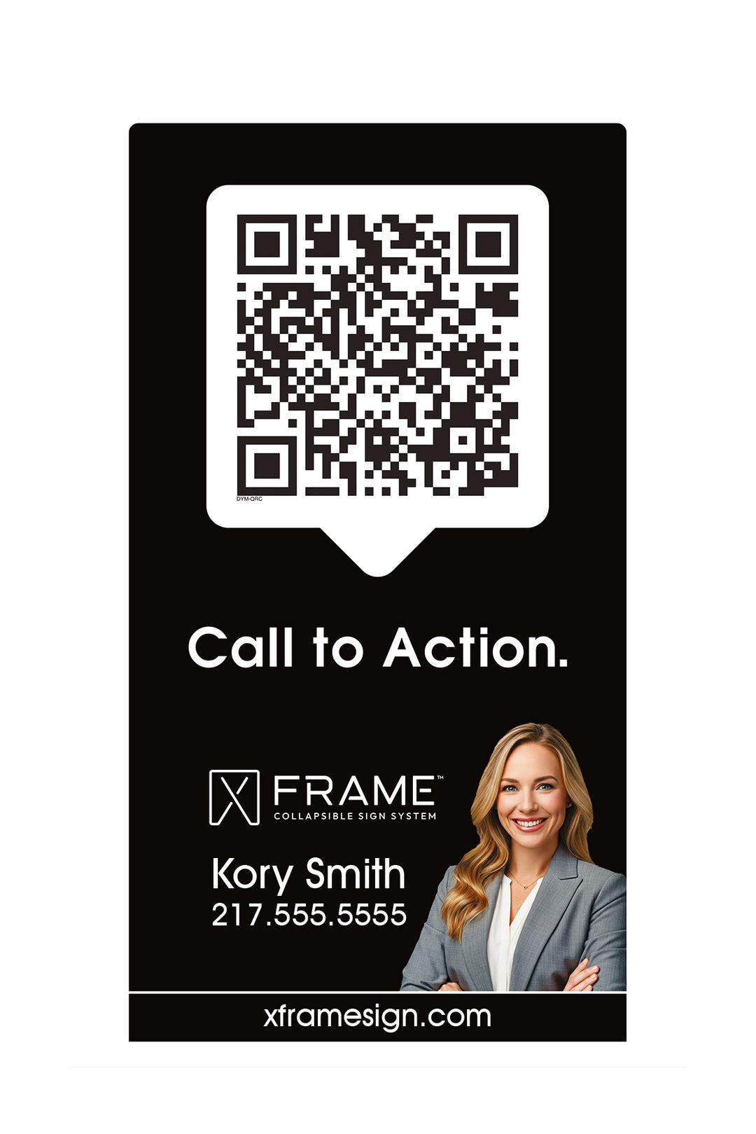 Custom real estate qr code sign