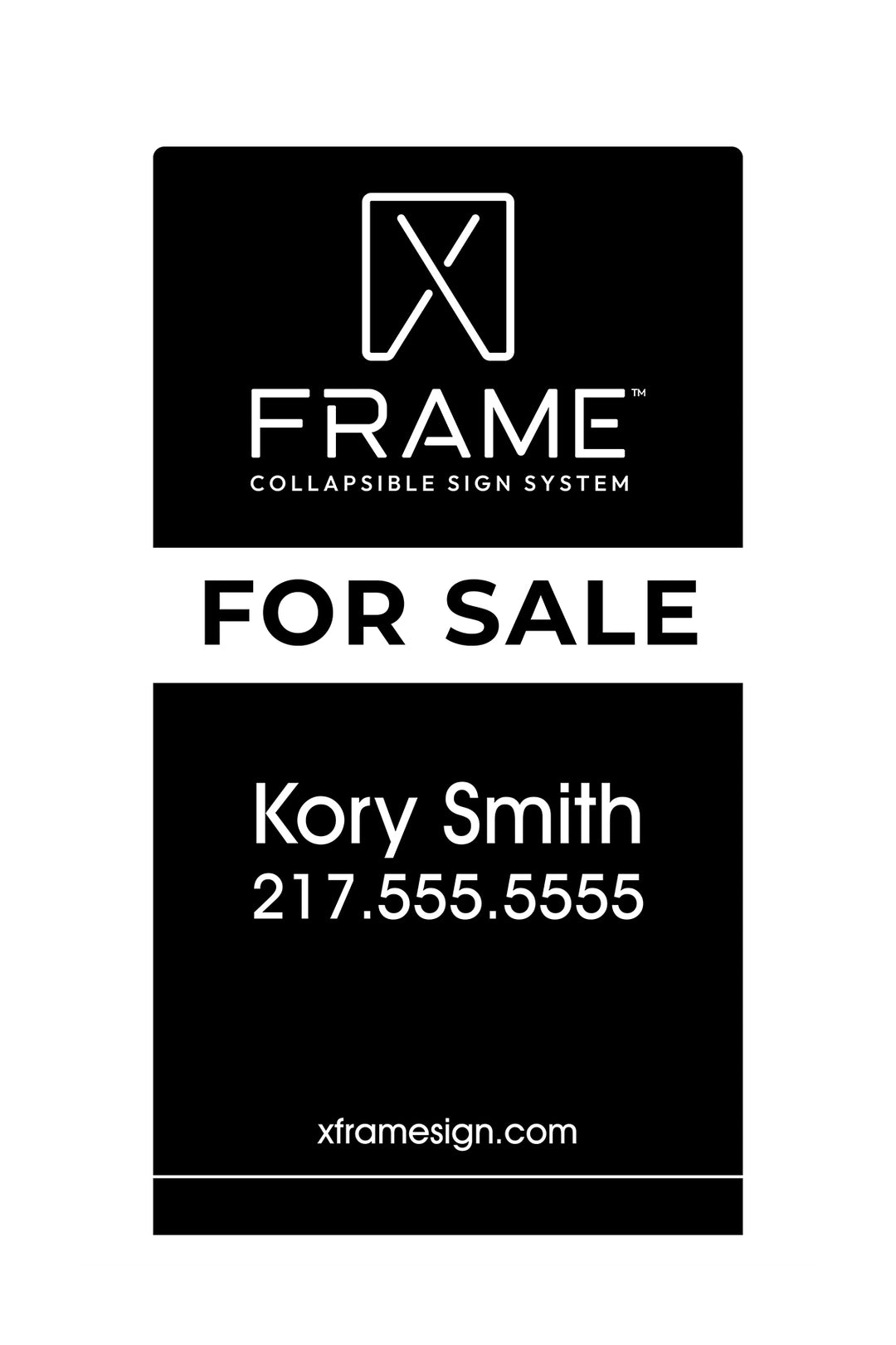 real estate graphic band sign