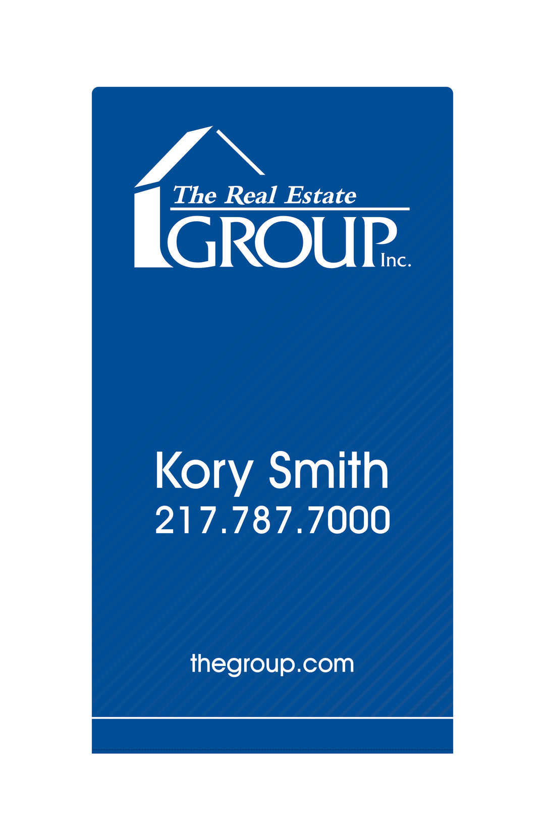 the real estate group sign